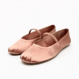 Pink ballet flats